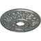 Ekena Millwork Valletta Ceiling Medallion (Fits Canopies up to 3 1/2"), 18"OD x 3 1/2"ID x 1"P, Platinum CM18VLPLS - alternate 2